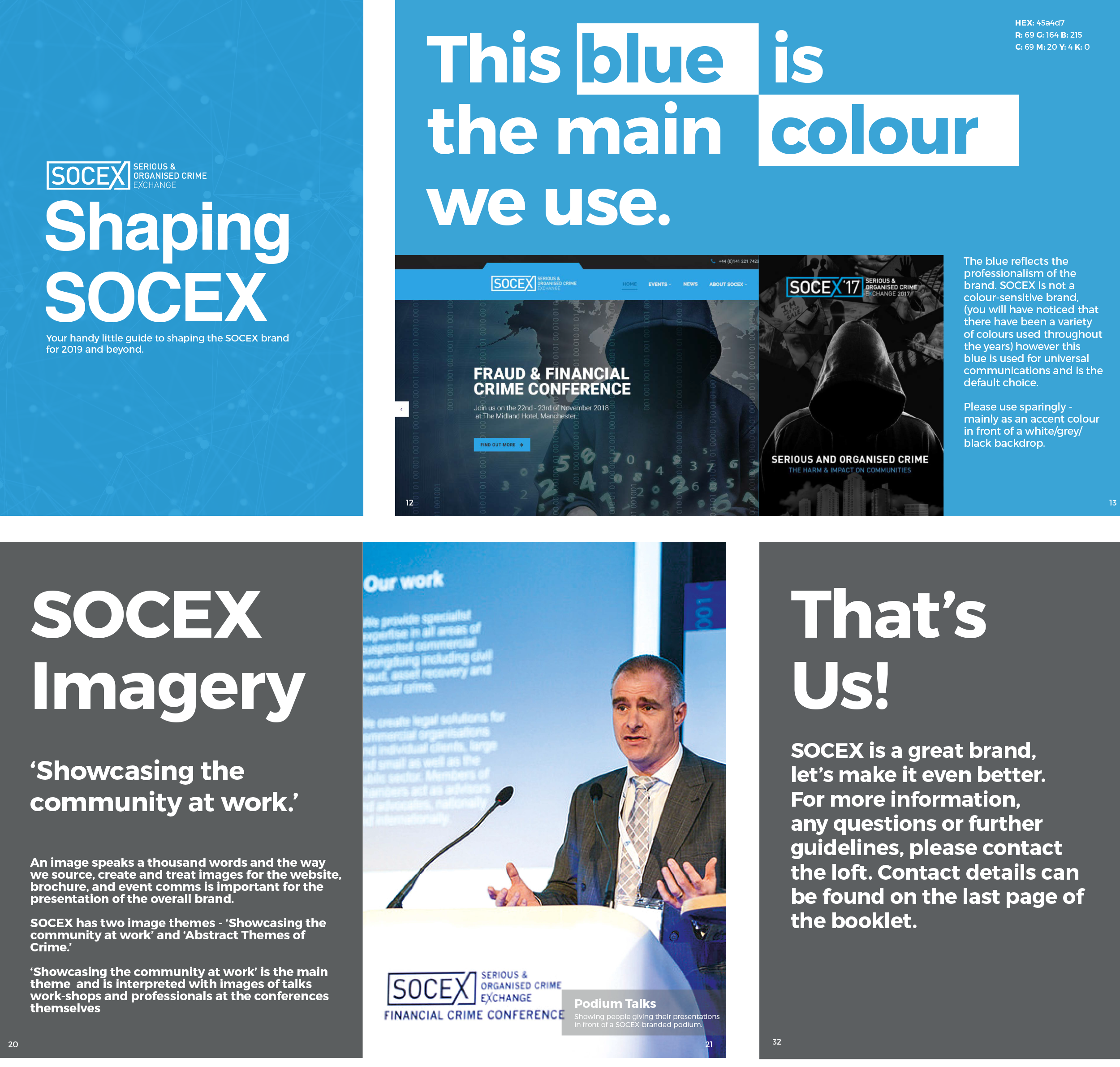 A brand marketing case-study for software companies, SOCEX Brand Guidelines 