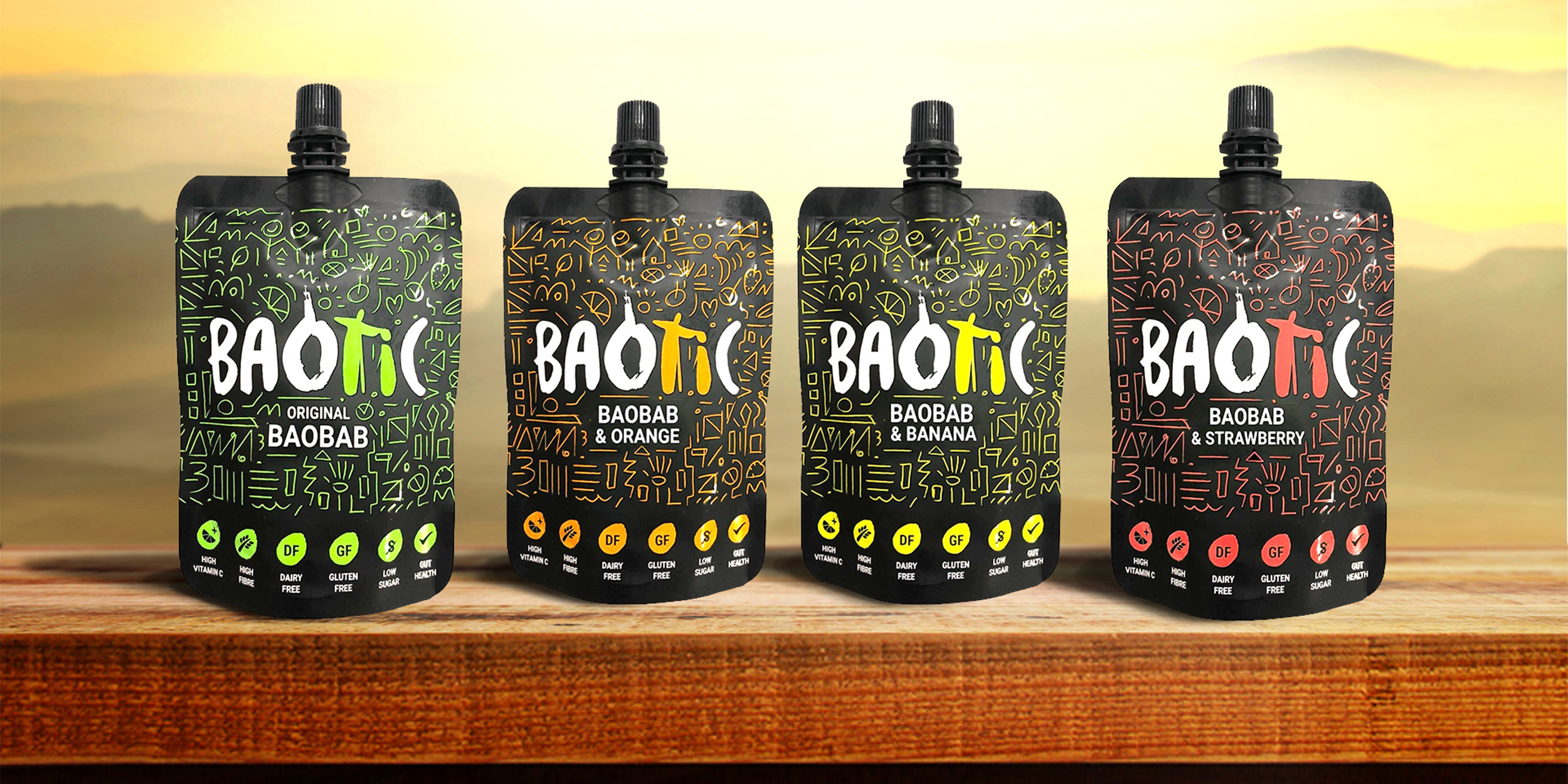 Drink Baotic, an African-inspired packaging design
